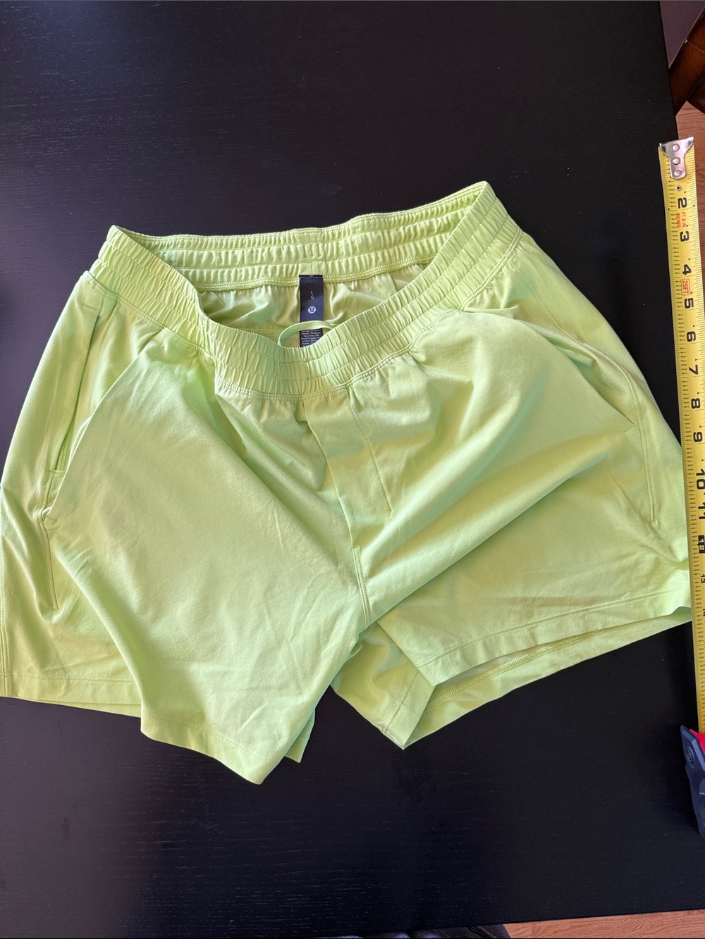 lululemon athletica Men’s Lime Green Athletic Shorts